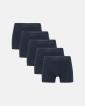 Bio-Baumwolle, Boxershorts, 5-pack, Navy, Jungen - Claudio