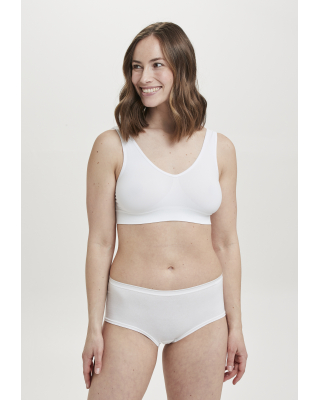 Bio-Baumwolle, Hipster Slip, 5-Pack, Weiß