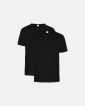 Bio-Baumwolle, T-Shirt, 2-pack, Schwarz - Dovre