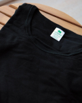 Bio-Baumwolle, T-Shirt, 2-pack, Schwarz -Dovre