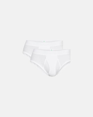 Bio-Baumwolle, Slips, 2-pack, Weiß