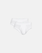Bio-Baumwolle, Slips, 2-pack, Weiß - Dovre