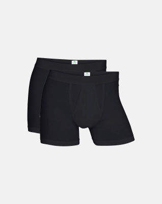 Bio-Baumwolle, Unterhosen, 2-pack, Schwarz