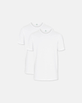 Bio-Baumwolle, T-Shirt, 2-pack, Weiß