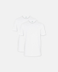 Bio-Baumwolle, T-Shirt, 2-pack, Weiß - Dovre
