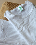 Bio-Baumwolle, T-Shirt, 2-pack, Weiß -Dovre