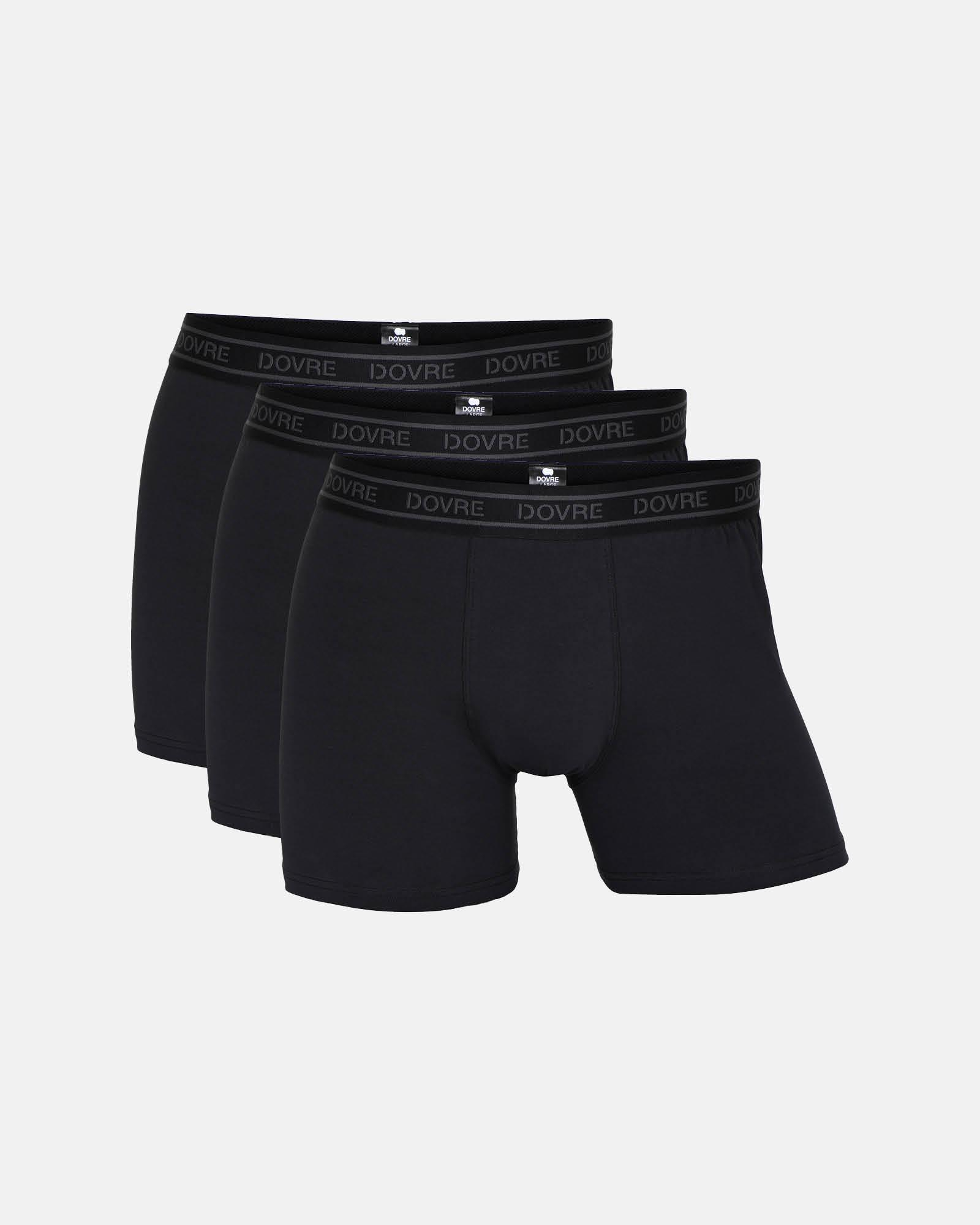 Bio-Baumwolle, Boxershorts, 3-Pack, Schwarz -Dovre Bio-Baumwolle, Boxershorts, 3-Pack, Schwarz -Dovre
