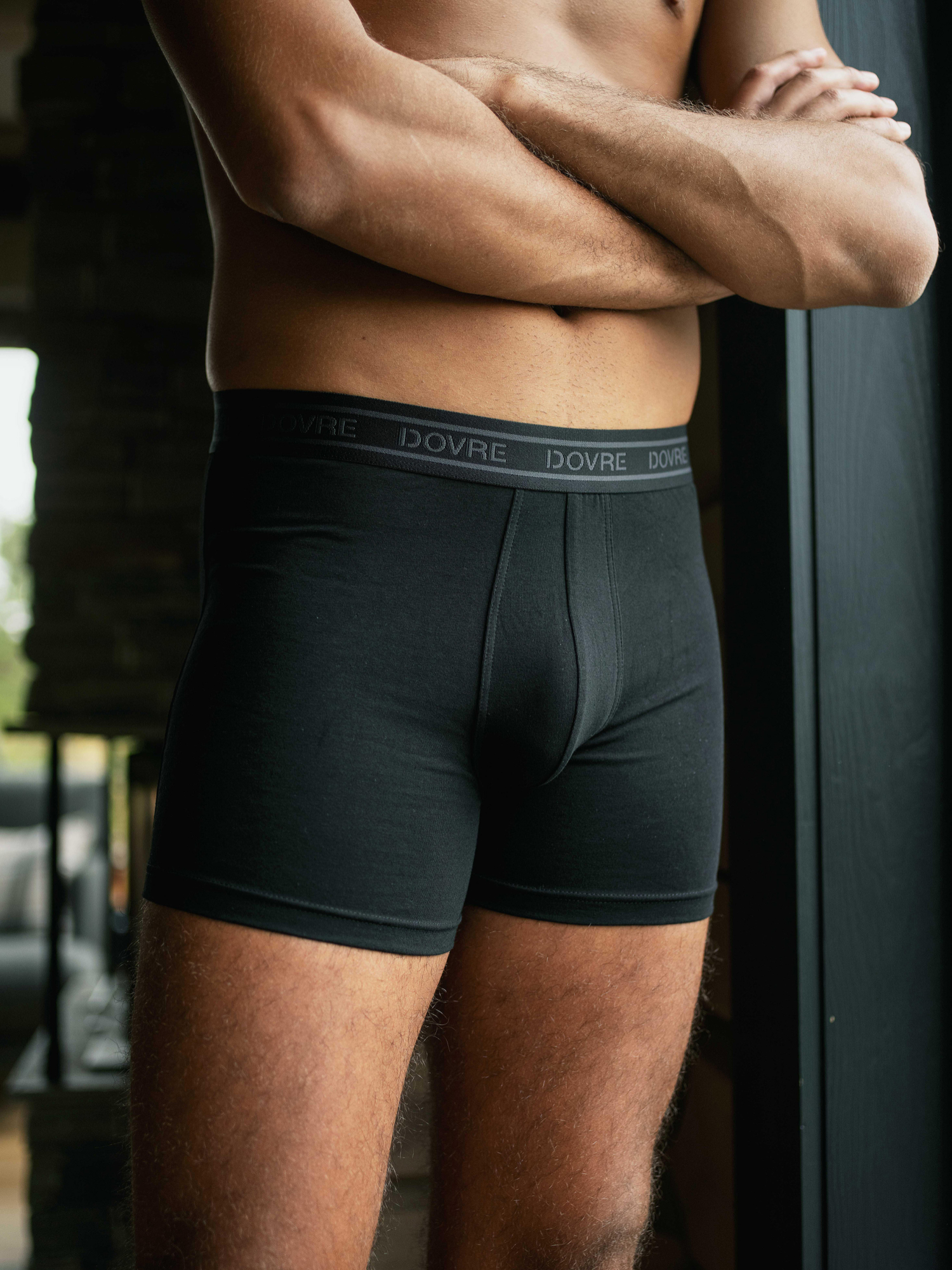 Bio-Baumwolle, Boxershorts, 3-Pack, Schwarz -Dovre Bio-Baumwolle, Boxershorts, 3-Pack, Schwarz -Dovre