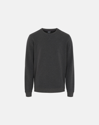Recycelte polyester, Sweatshirt, Grau melange