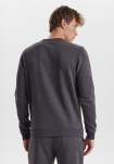 Recycelte polyester, Sweatshirt, Grau melange -Claudio