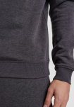 Recycelte polyester, Sweatshirt, Grau melange