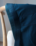 Bio-Baumwolle, Lange Unterhosen "Rib", Blau -Dovre