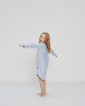 Bambus, Hemdkleid, Blau gestreift -JBS of Denmark Kids