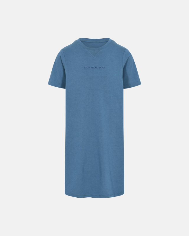 Bambus, Nachthemd kurzärmelig, Blau