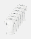 Bio-Baumwolle, Unterhemd, 6-pack, Weiß