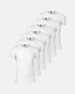 Bio-Baumwolle | Unterhemd | 6-pack | Weiß - JBS