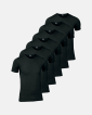 Bio-Baumwolle | Unterhemd | 6-pack | Schwarz - JBS