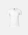 Bio-Baumwolle, Unterhemd mit V-Ausschnitt, 6-pack, Weiß -JBS