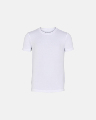Bambusviskose, Unterhemd T-shirt, 6-Pack, Weiß - Junge -JBS