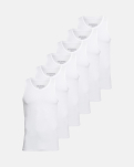 Bambusviskose, Unterhemd, 6-pack, Weiß