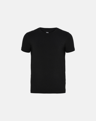 Bambusviskose, Unterhemd T-Shirt, 6-Pack, schwarz - Junge