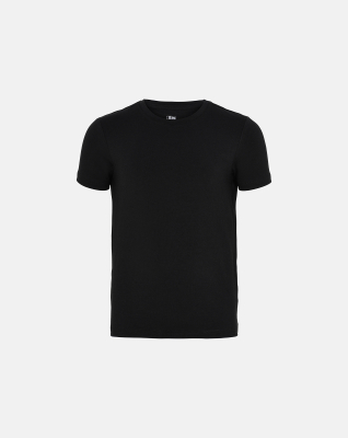 Bambus, Unterhemd T-Shirt, 6-Pack, schwarz - Junge -JBS