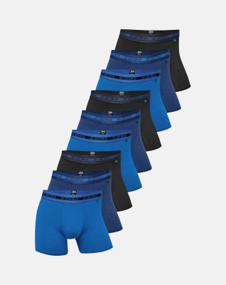 Tights 9-pack, Bambusviskose, Blau/Schwarz