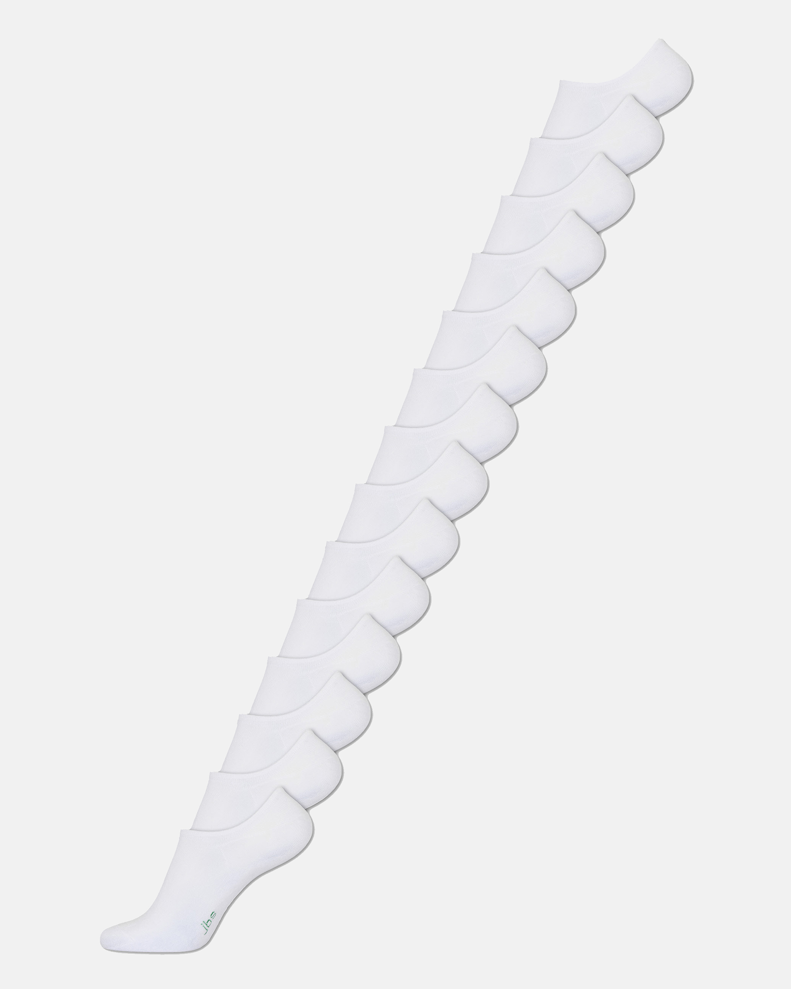 Bambusviskose, no-show Strümpfen, 14-Pack, Weiß -JBS Bambusviskose, no-show Strümpfen, 14-Pack, Weiß -JBS