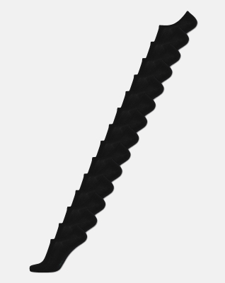 Strümpfe "no-show" 14-Pack, Bambusviskose, Schwarz