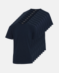 T-Shirt 9-Pack, Bio-Baumwolle, Marine