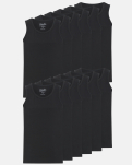 Bio-Baumwolle, Unterhemd, 12-pack, Schwarz, Jungen