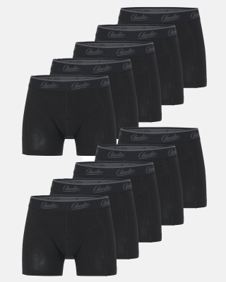 Bio-Baumwolle, Boxershorts, 10-pack, Schwarz, Jungen