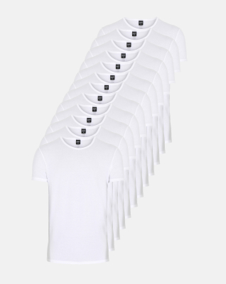 Unterhemd 12-pack, Bio-Baumwolle, Weiß