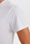 Bio-Baumwolle, Unterhemd mit Rundhalsausschnitt, 12-pack, Weiß -Claudio