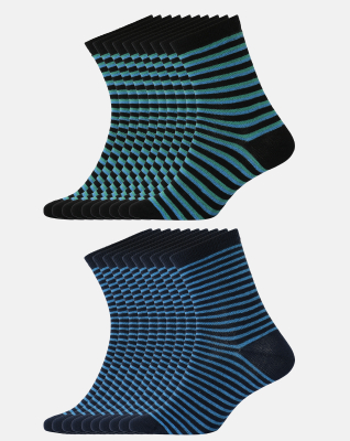 Bio-Baumwolle, Socken, 20-pack, Mehrfarbig, Jungen