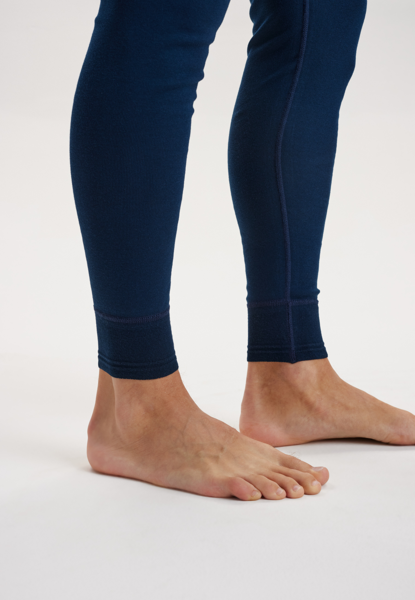 2-pack Bio-Baumwolle, Lange Unterhosen "Rib", Blau -Dovre 2-pack Bio-Baumwolle, Lange Unterhosen "Rib", Blau -Dovre