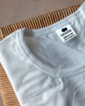 3-pack Bio-Baumwolle, T-shirt, o-neck, Weiß -Dovre