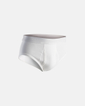 Slips m. Eingriff 5-pack, Bio-Baumwolle, Weiß