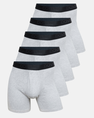 Tights m. Eingriff 5-pack, Bio-Baumwolle, Grau