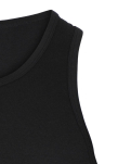 Tanktop 6-pack, Bambusviskose, Schwarz