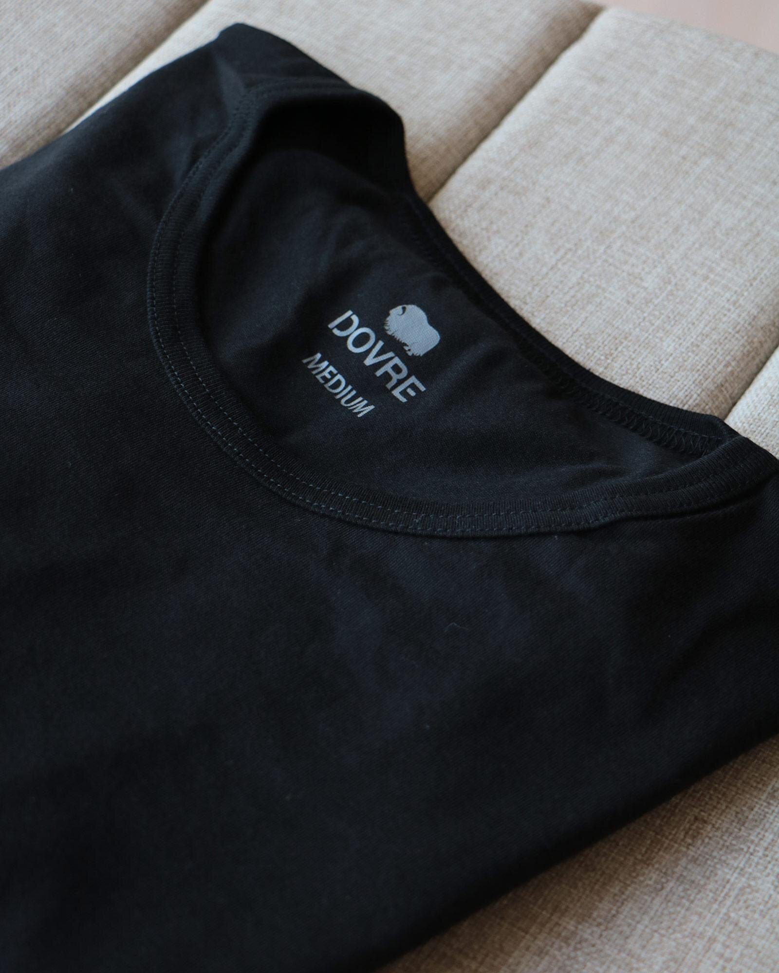 Bambus, Unterhemd mit Rundhalsausschnitt, 6-pack, Schwarz -Dovre Bambus, Unterhemd mit Rundhalsausschnitt, 6-pack, Schwarz -Dovre