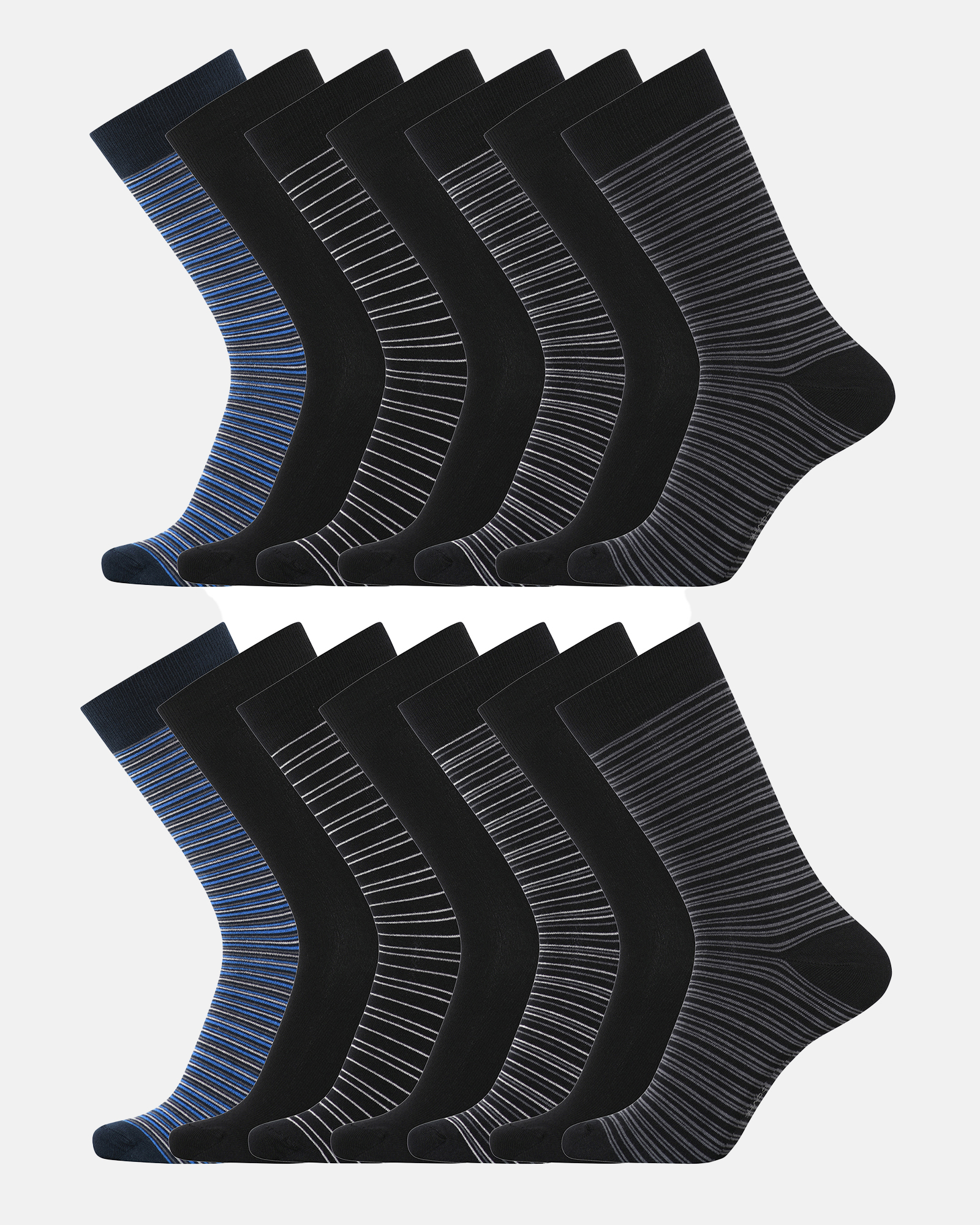Bambus, Strümpfe, 14er-Pack, Mehrfarbig 200 -Dovre Bambus, Strümpfe, 14er-Pack, Mehrfarbig 200 -Dovre