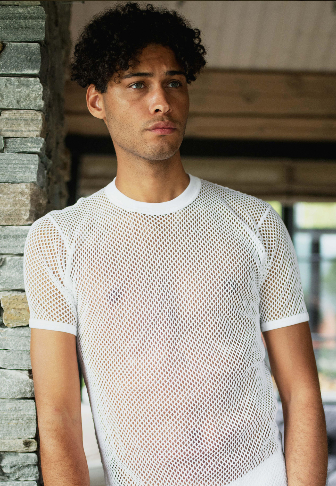 3-pack Bio-Baumwolle, Mesh t-shirt, Weiß -Dovre 3-pack Bio-Baumwolle, Mesh t-shirt, Weiß -Dovre