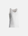 3-pack Bio-Baumwolle, Unterhemd "jersey", Weiss -Dovre