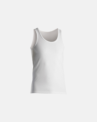 Tanktop 3-pak, Bio-Baumwolle, Weiß