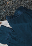 3-pack Bio-Baumwolle, 3/4 lange Unterhosen "Rib", Blau -Dovre