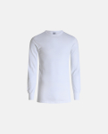 2-pack Bio-Baumwolle, Langärmelig T-Shirt "Rib", Weiß -Dovre