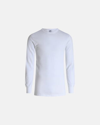 Langarmshirt 2-pack, Bio-Baumwolle, Weiß