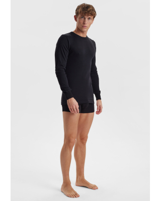 Langarmshirt 2-pack, Bio-Baumwolle, Schwarz