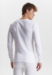 2-pack Bio-Baumwolle, Langarmshirt mit Knöpfen "Rib", Weiß -Dovre